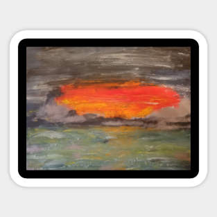 Red sky Sticker
